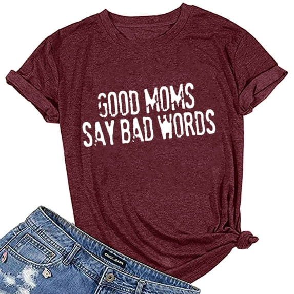 Summer Dresses For Women Letter Printing Short Sleeve Shirt Tops Blouse