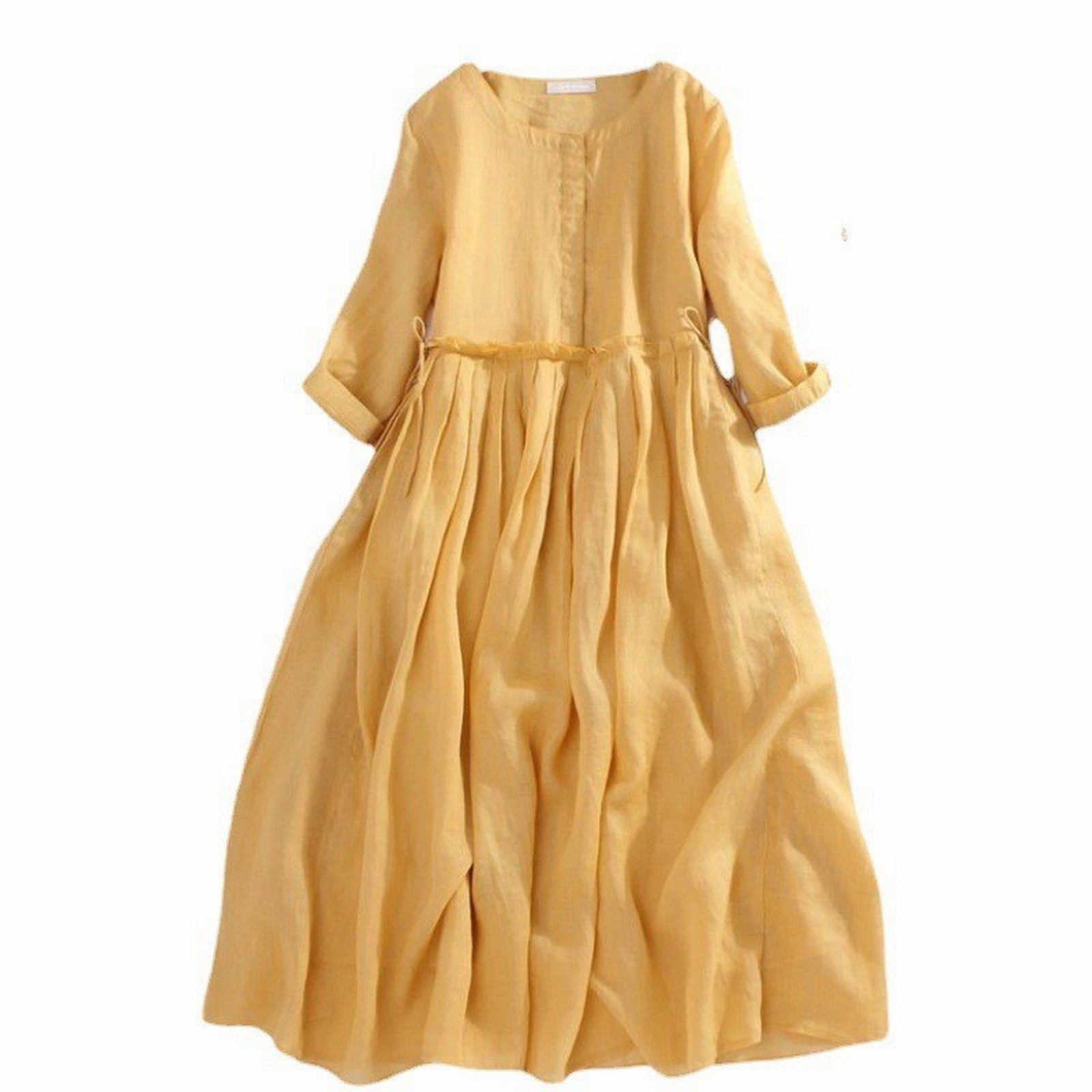 linen dress amazon Boden Women's Rosa Halter Linen Midi Dress in Green