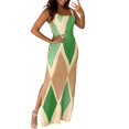 thumbnail image 1 of Summer Dresses, Linen Retro Floral Square Neck Sleeveless Bodycon Maxi Tank Dress Casual Beach Cocktail Party Wedding Guest Sundress Valentine Casual Dresses Casual Dresses (XXL, Army Green) ZMTing, 1 of 5