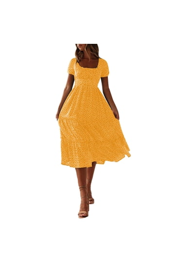 white christmas dresses Mariakinz Women Floral Summer Casual Short Sleeve Knee Length Dress X-Large main image 0