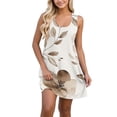 thumbnail image 1 of Summer Dresses For Women 2025 Casual Classy Mini Dress, V-Neck Sleeveless Floral Print Fashion Clothing A-Line Lightweight Loose Beach Vacation Sundress, 1 of 2