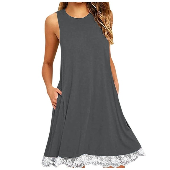 Summer Dresses for Women 2025, Casual Dresses for Women,Women's Oversized Casual Dress Comfortable Loose Fit Cuffless Elegant Daily Wear Trendy Flowy Soft Fabric