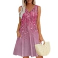 thumbnail image 1 of Summer Dresses For Women 2025 Plus Size, Tank Sundress Casual Floral V Neck Sleeveless Mini Dres With Pockets Long Sleeve Dress Winter Womens Dress Women'S Casual Dresses (3XL, Purple) ZMTing, 1 of 4