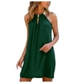thumbnail image 1 of Summer Dresses for Women, Women'S Dresses,Women's Sleeveless Casual Beach Dress Little Above Knee Neck Summer Flowy Comfortable Stylish Elegant Outfit, 1 of 9