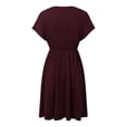 thumbnail image 1 of Summer Dresses for Women 2024,Women's Surplice Dress (Available In Plus Size),Strapless Dress(Size:M), 1 of 6