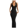 thumbnail image 1 of Summer Dresses for Women 2025, Casual Summer Dresses for Women,Women's Elegant Neck Dress Summer Party Formal Guest Bodycon Maxi Dress for, 1 of 6