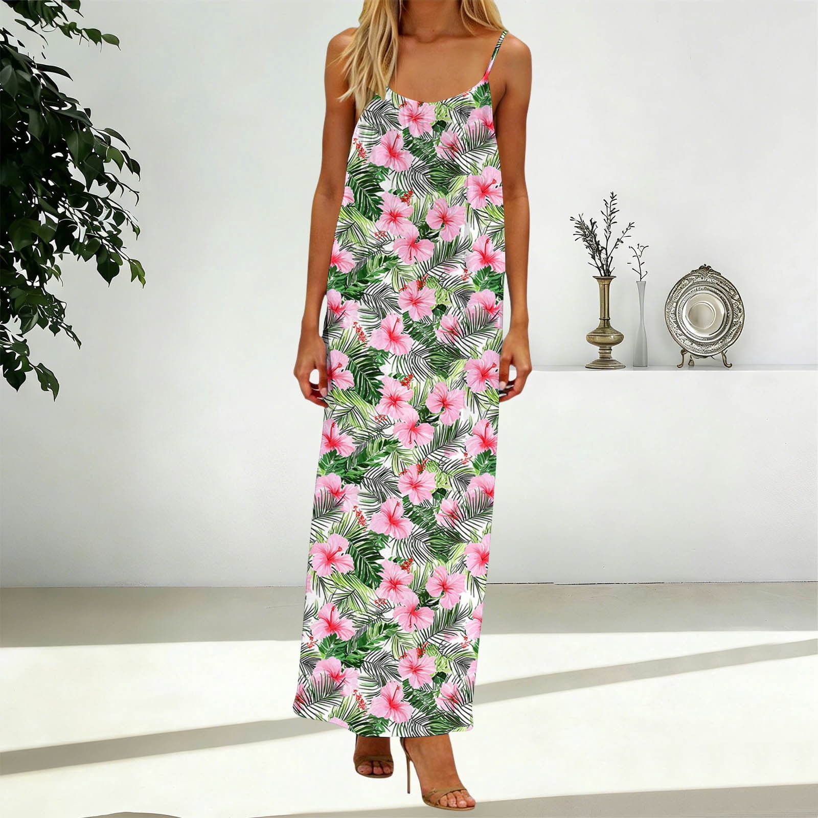 casual summer dresses for vacation Women Adjustable Crew Neck Sleeveless Maxi Dress Fashion Floral Printed Loose Sundress Beach Clothes Beach Wedding Guest Attire LowStock:42103224729651 you can choose the Size in EURO (Note - These shoes match the size chart, but if your feet are wide, it's best to choose a size larger):45