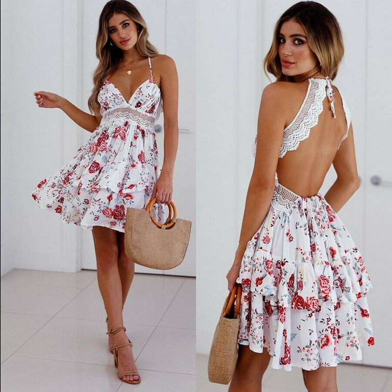Backless sun dresses store