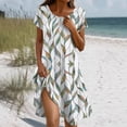 thumbnail image 1 of Summer Dresses for Women Boho Beach Dress Sleeveless Sundresses with Pockets Casual Loose Tank Tshirt Sun Dress, 1 of 5