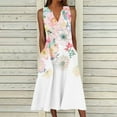 thumbnail image 1 of Summer Dresses for Women Casual Sleeveless Sundress Floral Loose Fit Beach Cover Up, 1 of 5