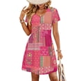 thumbnail image 1 of Summer Dresses for Women Hawaiian Boho Dresses Fashion Travel Cruise Outfits Beach Vacation Clothes Sundress Dress with Pockets, 1 of 6