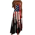 thumbnail image 1 of Summer Dresses for Women Independence Day Fashion Printed Neck Round Neck Women 4th Of July Dress, 1 of 8