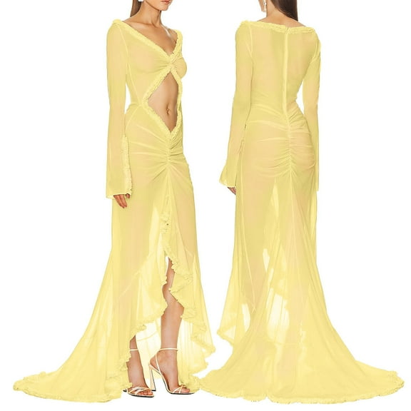 Summer Dresses for Women Long TemperamentAge Reducing Style Sexy And Navel Exposed Dress