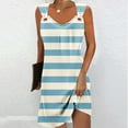 thumbnail image 1 of Summer Dresses for Women Plus Size Under $10 Pocket Sleeveless V-Neck Summer Solid Color Dress, 1 of 5