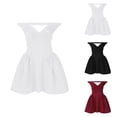 thumbnail image 1 of Summer Dresses for Women Sleeveless Off Shoulder V Neck Backless A Line Flowy Mini Dress Homecoming Dress, 1 of 3