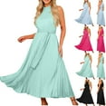 thumbnail image 1 of Summer Dresses for Womens 2026 Plus Size Fashion Lace V-neck Tie Chiffon Fly Sleeve Dress, 1 of 8