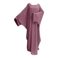 thumbnail image 1 of Summer Dresses,plus size formal dresses for women,Trendy Maxi Dress Women Plus Size Batwing Sleeve Long Robe Elegant Abaya for All Occasions, 1 of 3