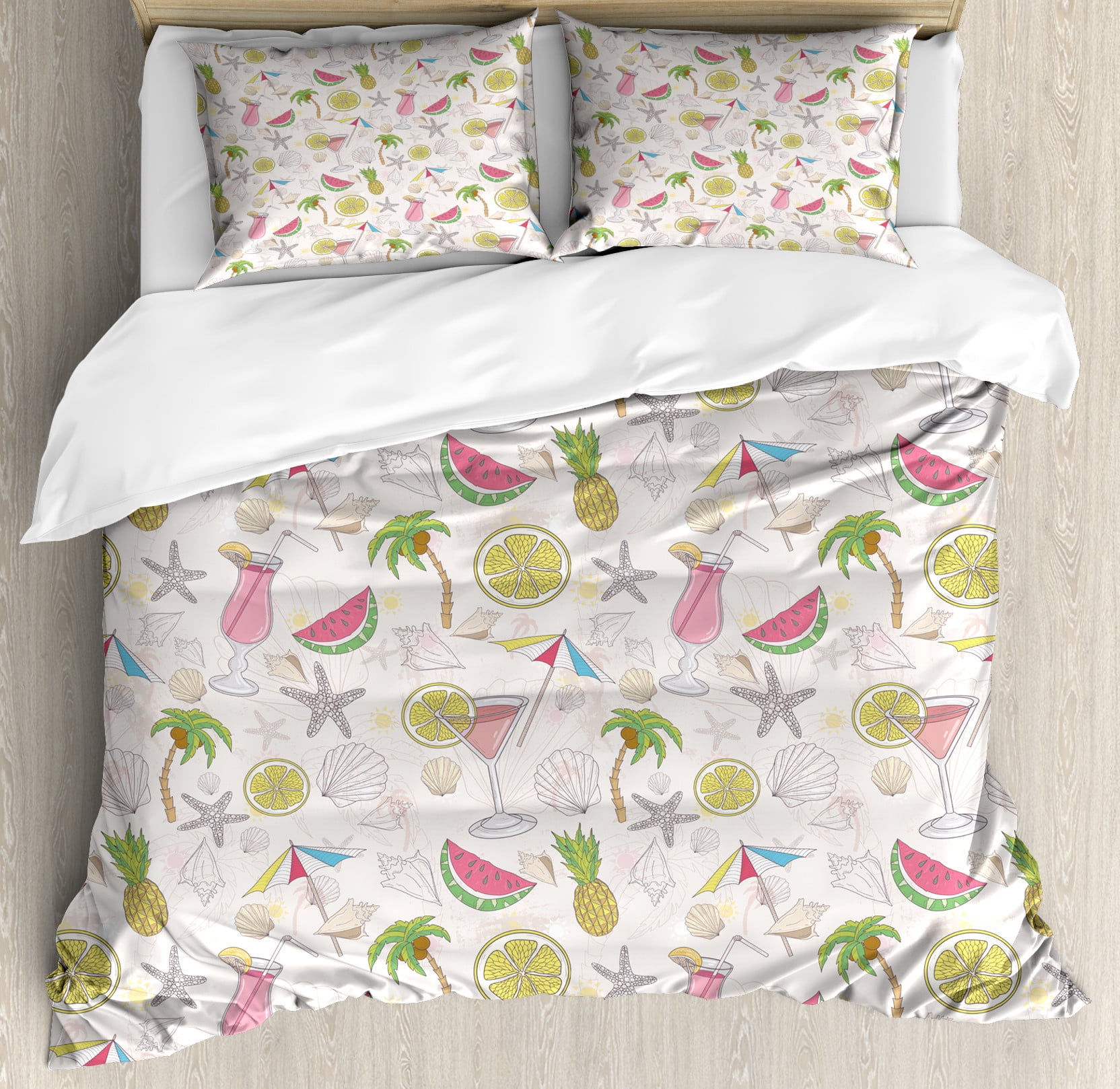 Sun Smile Pattern Print Duvet Cover Bedding Set