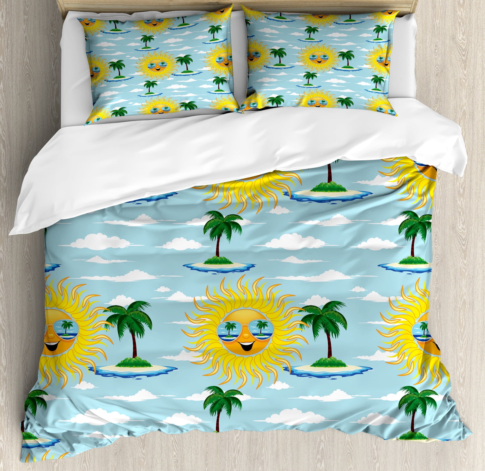 Sunset Island Duvet Cover Set Quilt Bedding Sets Comforter Cover