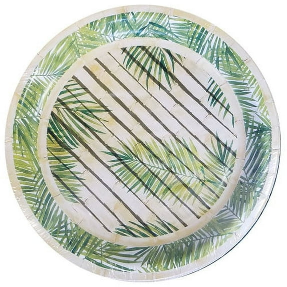 Various Summer 'Earth Chic' Disposable Paper Plates, 8 Count