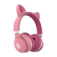 thumbnail image 1 of Kyusrd Adorable Girl Cat's Ears (Steamed Cat-ear Shaped Bread) Headset With LED Light Wireless Bluetooth Headset, 1 of 2