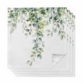 thumbnail image 1 of Summer Eucalyptus Leaves Cloth Napkins, Pastoral Rustic Botanical Washable and Reusable Dinner Napkins Set of 4, Table Napkin for Kitchen Party Birthday Wedding Hotel Housewarming 20"x20", 1 of 8