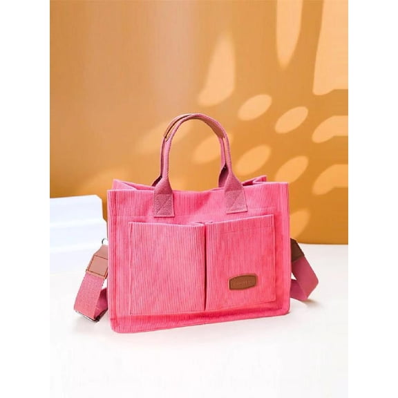 Summer Everything Tote Bag for Women, Plain/Cherry Pattern Work Bag, Makeup Bag, Everyday Bag, Trendy Versatile Work Tote Bag, Girl Large Beach Bags Gift, Fall Outfits, Fall Freshness Fall Outfits