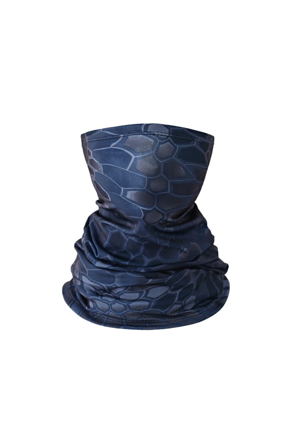 Summer Face Neck Gaiter - UV 50+ Sun Protection, Breathable Mesh Ice Silk Face Mask for Cycling, Running, Hiking, Fishing Navy One Size
