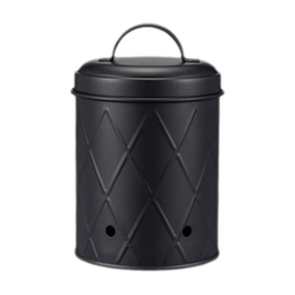 Summer Fall Saving Mesh Fruit Vegetable Bucket Kitchen Potato Onions Garlic Storage Bucket Potato Storage Jar Metal Bucket With Lid Black S