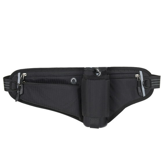 Summer Fall Saving Outdoor Sports Running Waist Pack Multifunctional Fitness Water Bottle Waist Pack Marathons Phone Pouch Belt Black Free Size