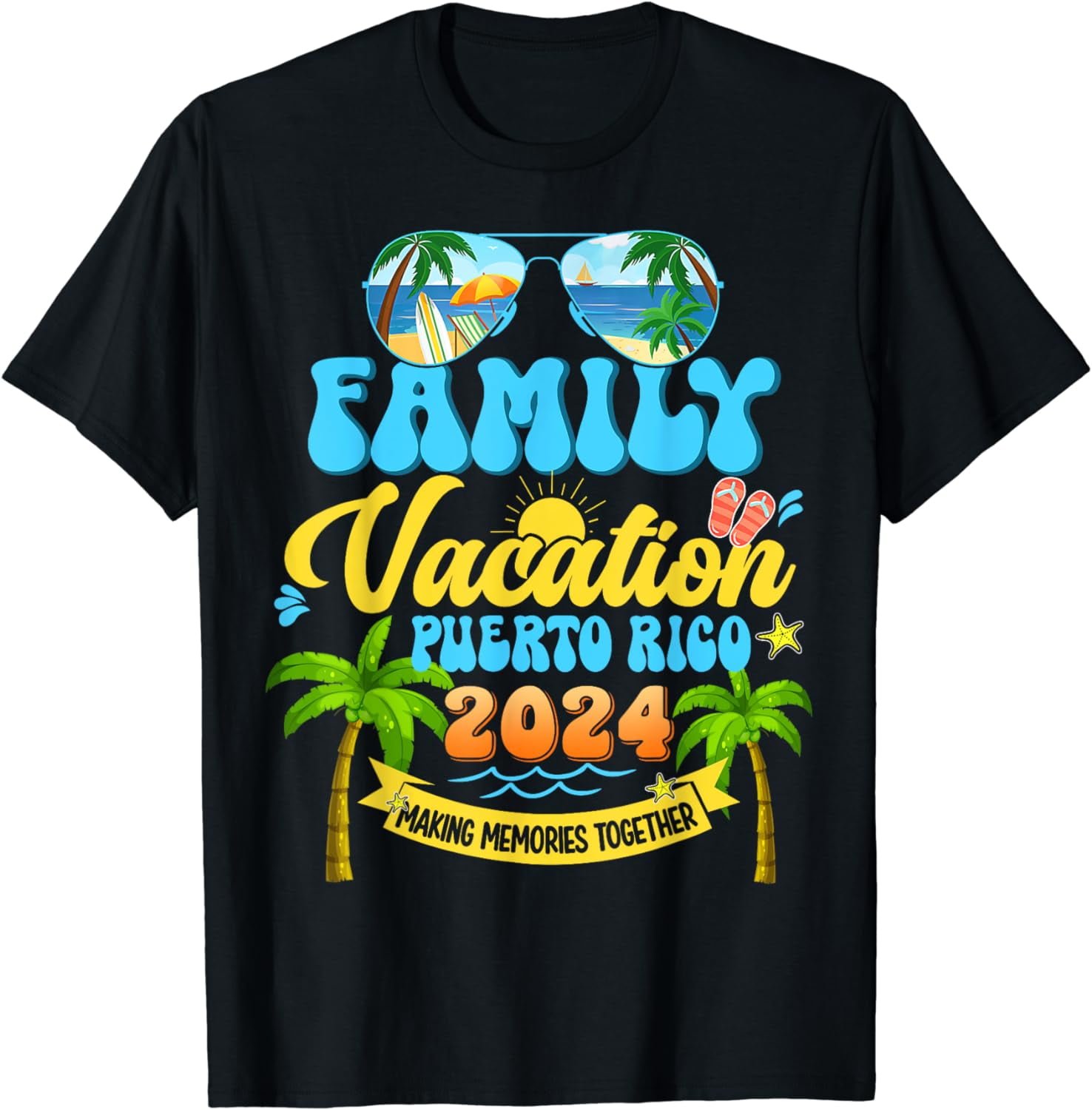 Summer Family Vacation Puerto Rico 2024 Making Memories TShirt
