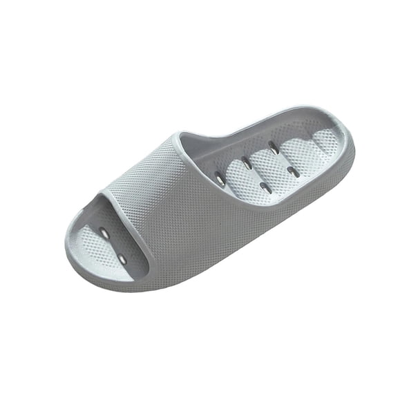 Summer Fashion Beach Sandals For Woman Home Slippers Suitable For All Seasons Couples Indoor And Outdoor Thick-Soled Soft-Soled Lightweight Bathroom Slippers Summer Slippers Gray∣ Size 10-10.5