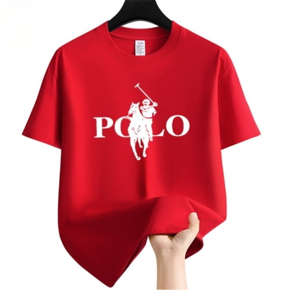 Summer Fashion Brand Men's Clothes Business Casual Short-sleeved T-shirt Loose and Versatile Crew Neck Top Breathable T-shirt