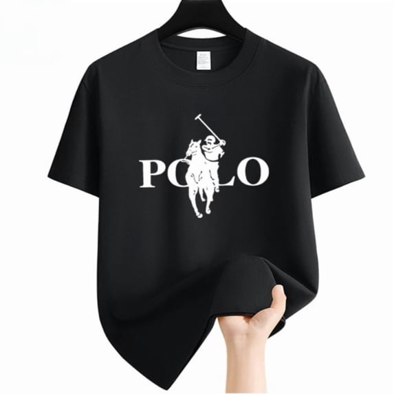Summer Fashion Brand Men's Clothes Business Casual Short-sleeved T-shirt Loose and Versatile Crew Neck Top Breathable T-shirt