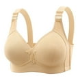 thumbnail image 1 of Summer Fashion Bras for Women No Underwire Plus Size Non-steel Lace Stitching Comfortable And Breathable Gathered Adjustable Underwear, 1 of 3