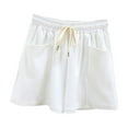 thumbnail image 1 of Summer Fashion Casual Yoga Shorts for Womens Plus Size Mid Waist Solid Color Pocket Home Casual Sports Shorts, 1 of 4