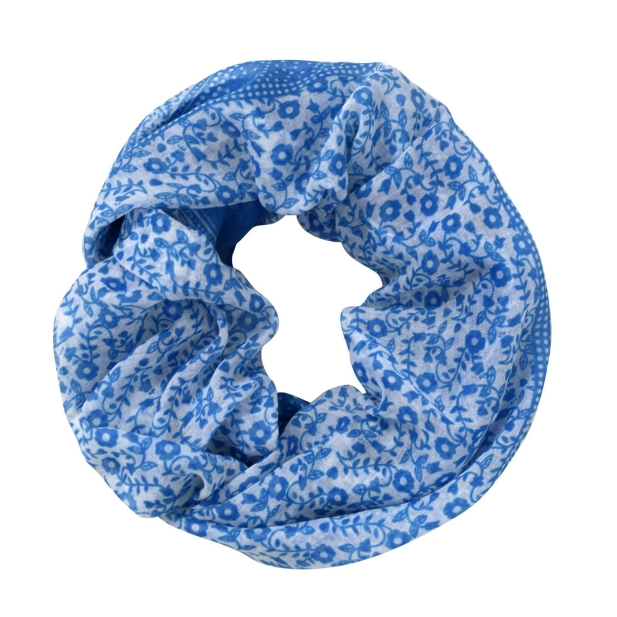 Summer Fashion Cute Dainty Floral Print Infinity Loop Scarf - Walmart.com