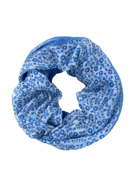 Summer Fashion Cute Dainty Floral Print Infinity Loop Scarf