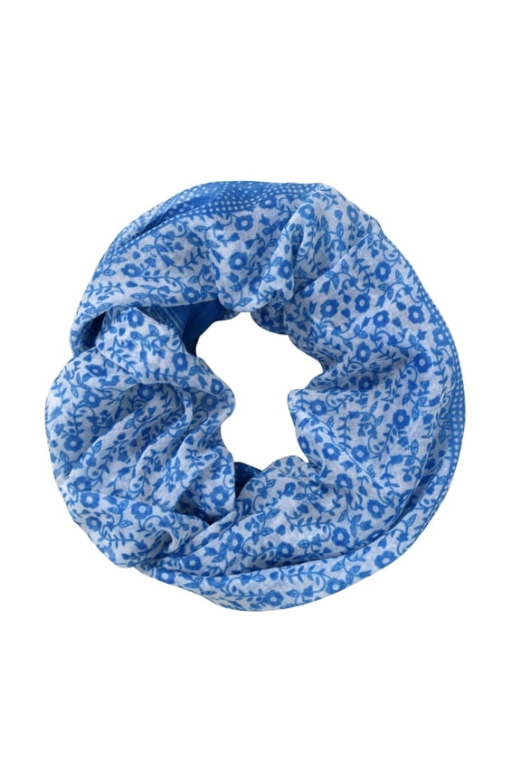 Summer Fashion Cute Dainty Floral Print Infinity Loop Scarf