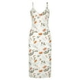 thumbnail image 1 of Summer Fashion Dress For Women Sexy V-Neck Suspender Side Slit Dress Women'S Strappy Back Skirt, 1 of 6