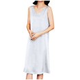 thumbnail image 1 of Summer Fashion Dresses for Womens 2025 Oversize Solid Color Sleeveless Skirt Thin Fake Two-piece Skirt Medium Long Thin Off Shoulder Camisole Skirt, 1 of 5