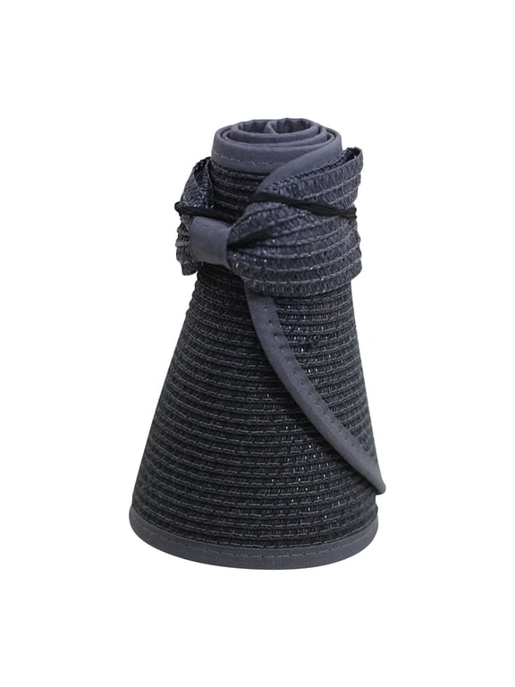 Summer Fashion Hats for Men Women Lightweight Sun Visor Wide Brim Roll Up Ponytail Beach UPF Packable Foldable Travel Cool Essentials Mens and Womens Outdoors Caps