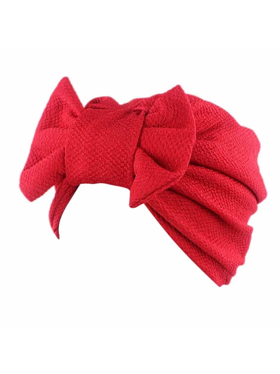 Summer Fashion Hats for Men Women Lightweight Bow Cancer Chemo Beanie Scarf Turban Head Wrap WR Cool Essentials Mens and Womens Outdoors Caps