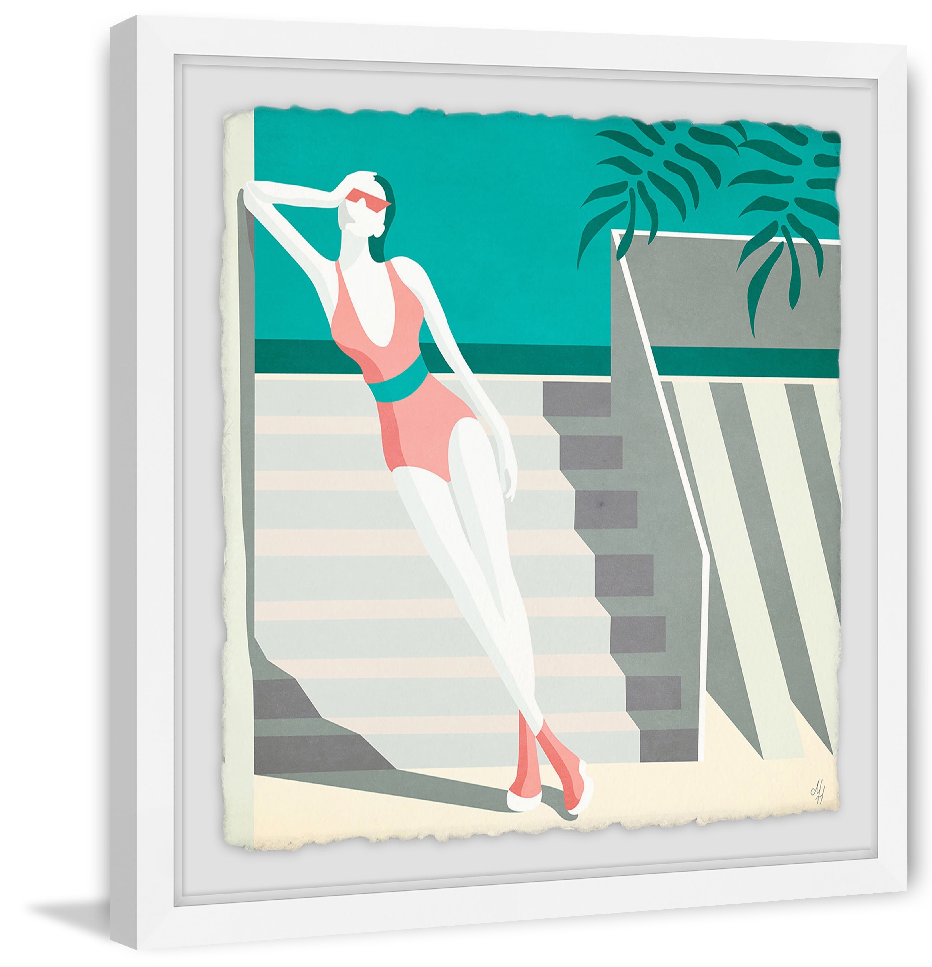 Summer Fashion Ii Framed Painting Art Print, 32.00" x 1.50"