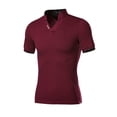 thumbnail image 1 of Summer Fashion Men's T Shirt Casual Patchwork Short Sleeve T Shirt Mens Clothing Trend Casual Slim Fit Hip-Hop Top Tees 7XL, 1 of 5