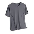 thumbnail image 1 of Summer Fashion Mens T-shirts Plus Size Breathable Sports And Casual Drying Thin Short Sleeve Round-Neck Blouses Price Reduction Alert:50% Off!, 1 of 4