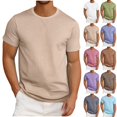 thumbnail image 1 of Summer Fashion Mens T-shirts Plus Size Fitness Home Wear Pajamas Solid Color Sports Price Reduction Alert:50% Off!, 1 of 6