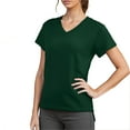 thumbnail image 1 of Summer Fashion Oversize Shirts for Womens Solid Color Casual Bate Sleeve Round Neck Short Sleeved Top, 1 of 8