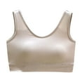 thumbnail image 1 of Summer Fashion Plus Size Sports Bras for Women 2025 Solid Color Backless Sexy Seamless Push-Up U-Shaped Beautiful Back Underwear Up to 65% off!, 1 of 6