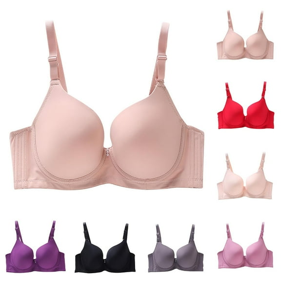 Summer Fashion Plus Size Sports Bras for Women 2025 Solid Color Maternity Sleeping Underwear Daily Up to 65% off!